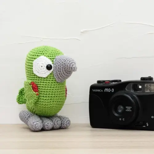 Papagaio Alegre em Amigurumi