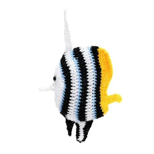 Peixe Acará Bandeira em Amigurumi