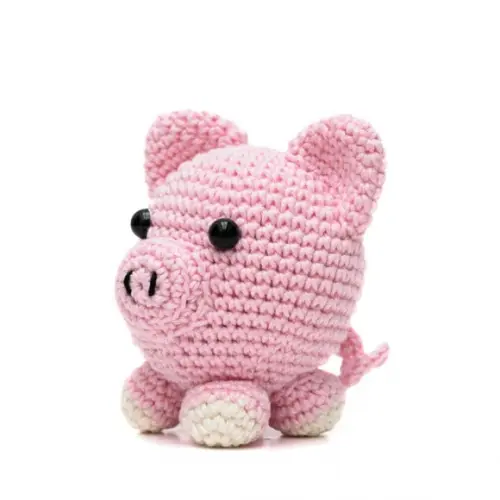 Porco Bola em Amigurumi