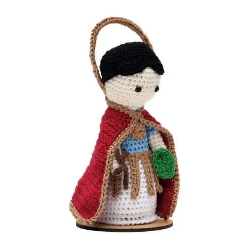 Santo Expedito em Amigurumi