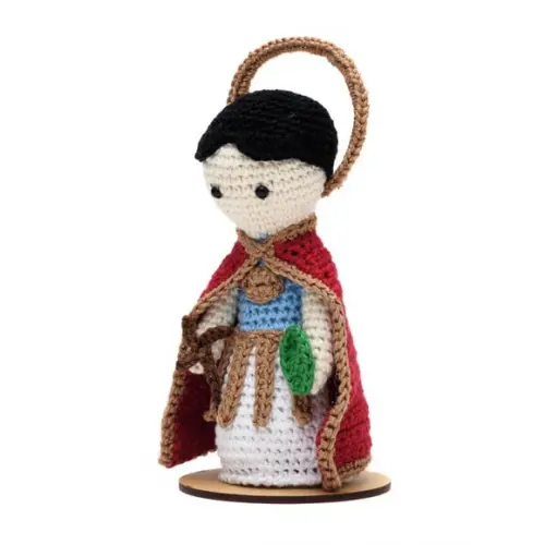 Santo Expedito em Amigurumi