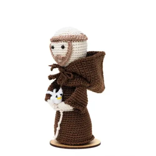 São Francisco de Assis em Amigurumi