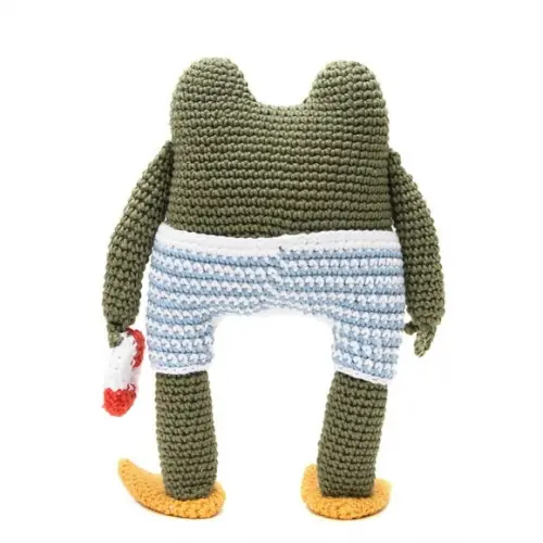 Sapo com Bóia em Amigurumi