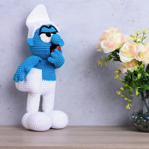 Smurf Soneca em Amigurumi