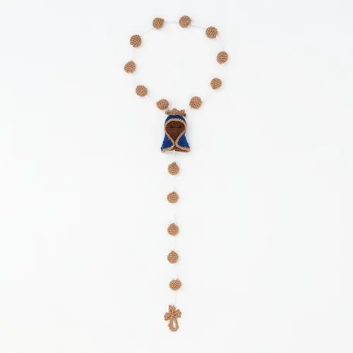 Terço Nossa Senhora Aparecida em Amigurumi
