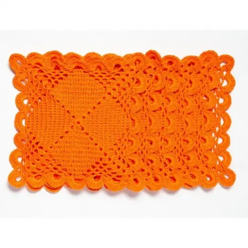 Toalhinha em crochê Orange