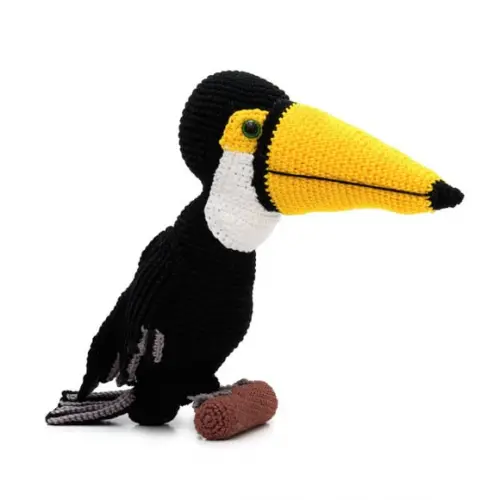 Tucano em Amigurumi
