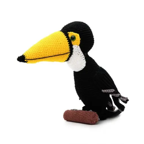 Tucano em Amigurumi