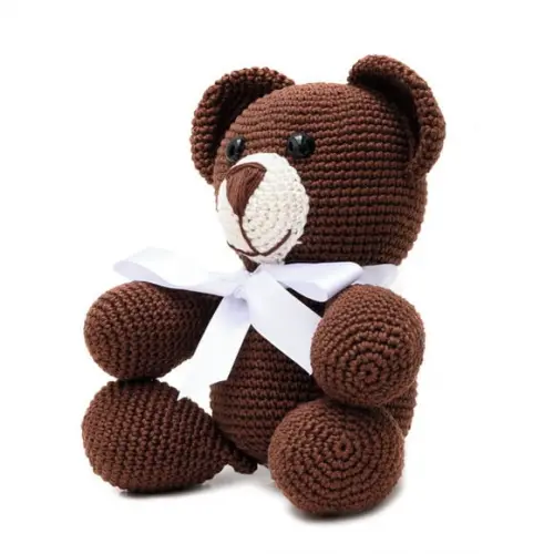 Urso Marrom em Amigurumi