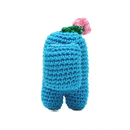 Among Us Azul em Amigurumi