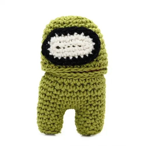 Among Us Morto Verde em Amigurumi