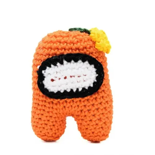 Among Us Laranja em Amigurumi