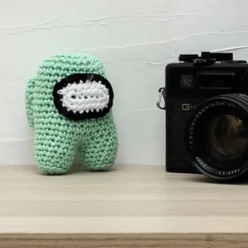 Among Us Neo Mint em Amigurumi