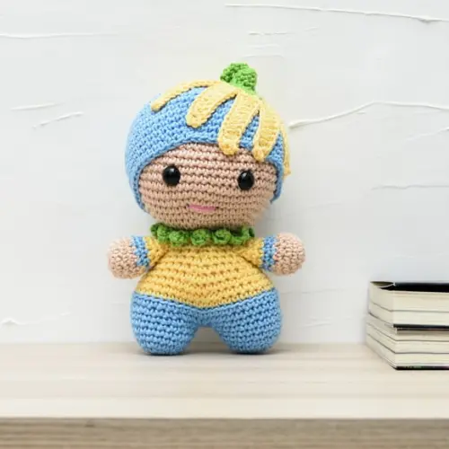 Bebê Flor em Amigurumi