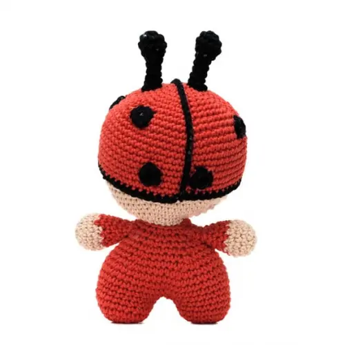 Bebê Joaninha em Amigurumi