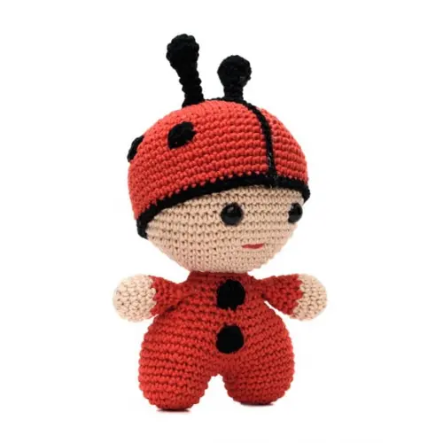Bebê Joaninha em Amigurumi
