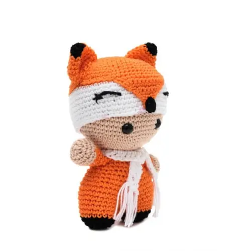 Bebê Raposa em Amigurumi