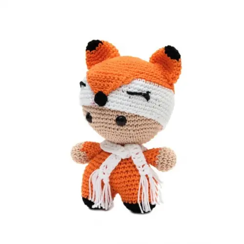 Bebê Raposa em Amigurumi