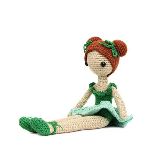 Boneca Bailarina Maria Clara em Amigurumi