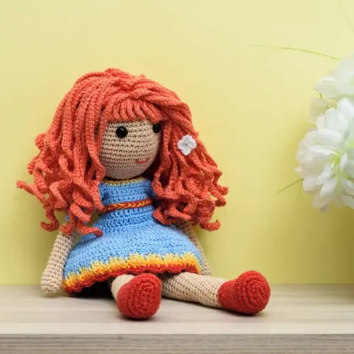 Boneca Valquíria em Amigurumi