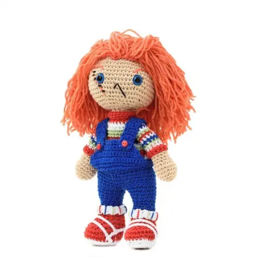 Boneco Chucky em Amigurumi