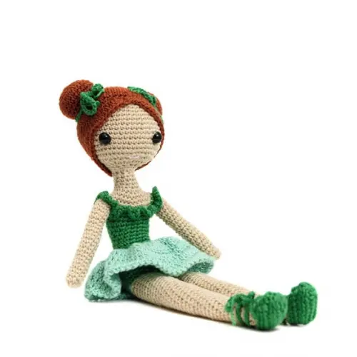 Boneca Bailarina Maria Clara em Amigurumi
