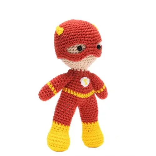 Boneco Flash em Amigurumi