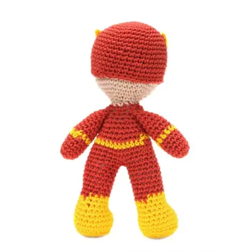 Boneco Flash em Amigurumi