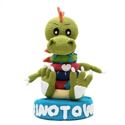 Brinquedo Educativo Dinotower em Amigurumi