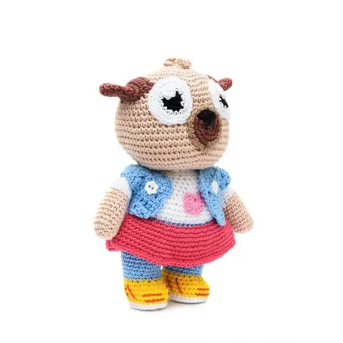 Cachorrinha Pug Chip em Amigurumi