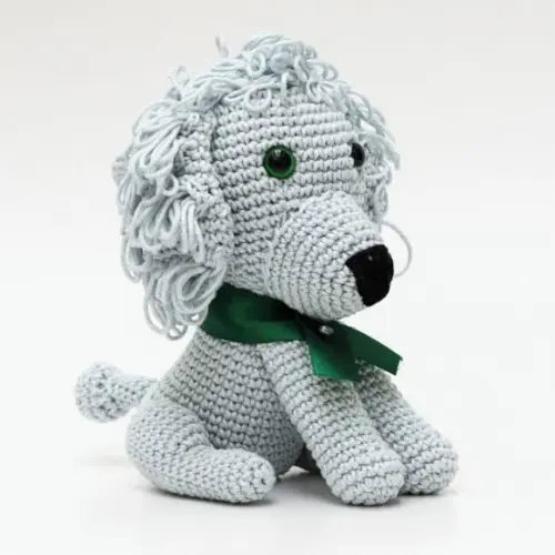 Cachorro Poodle em Amigurumi