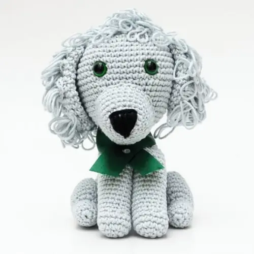 Cachorro Poodle em Amigurumi
