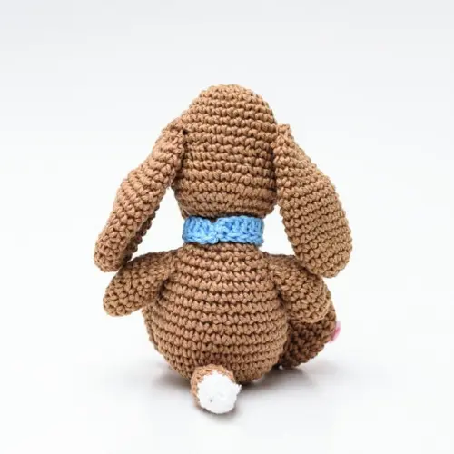 Cachorro Marrom em Amigurumi