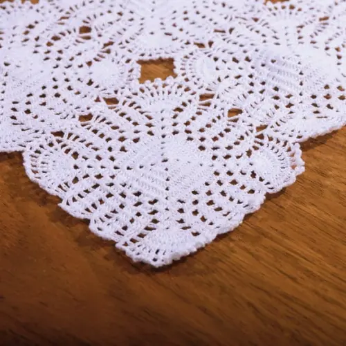 Caminho de Mesa Squares em Crochê