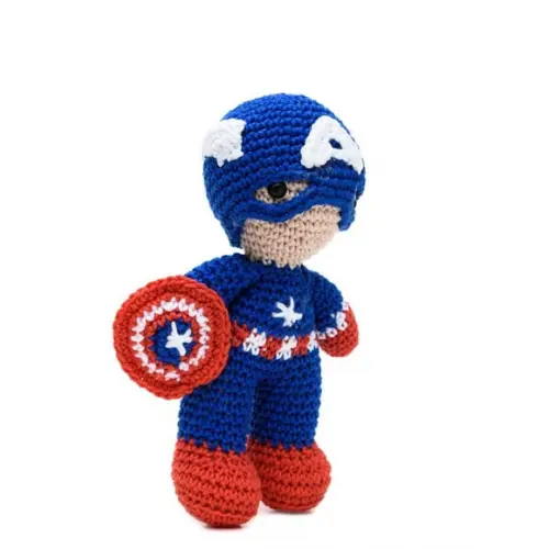 Capitão América em Amigurumi
