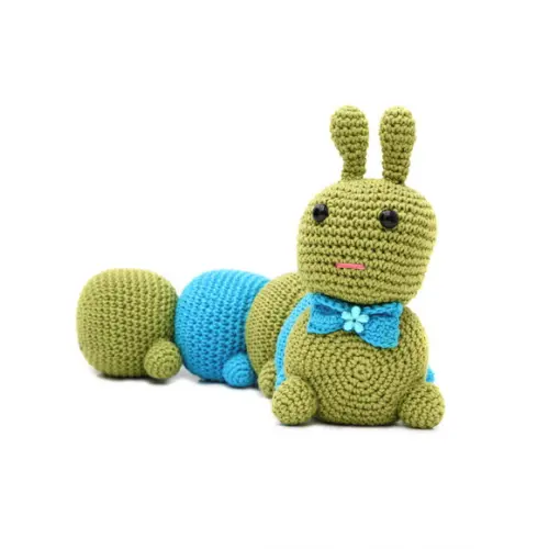 Centopéia Peso de Porta em Amigurumi