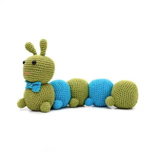 Centopéia Peso de Porta em Amigurumi