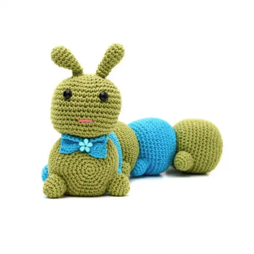 Centopéia Peso de Porta em Amigurumi