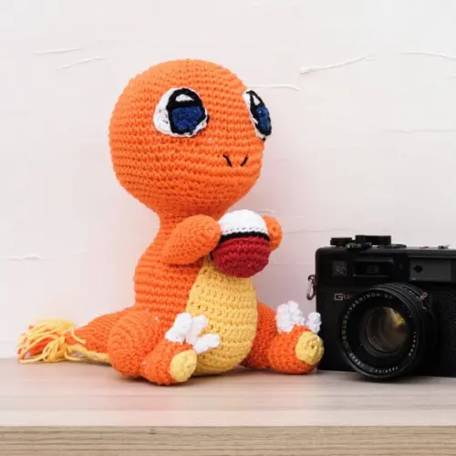 Charmander Grande em Amigurumi