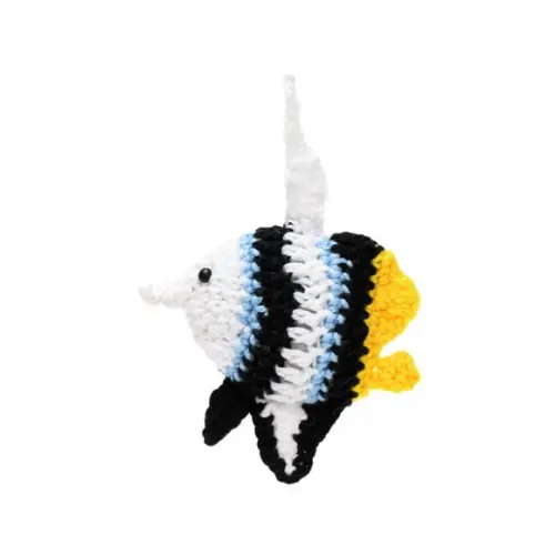 Chaveiro Acará Bandeira em Amigurumi