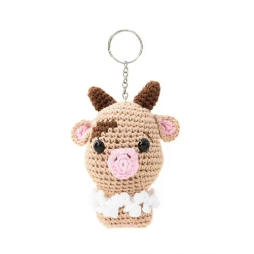 Chaveiro Boizinho em Amigurumi