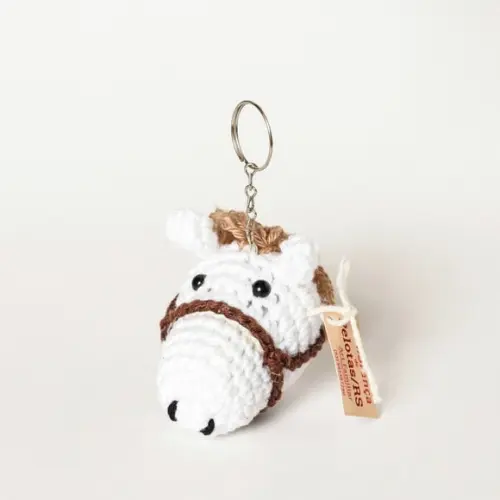Chaveiro Cavalo em Amigurumi
