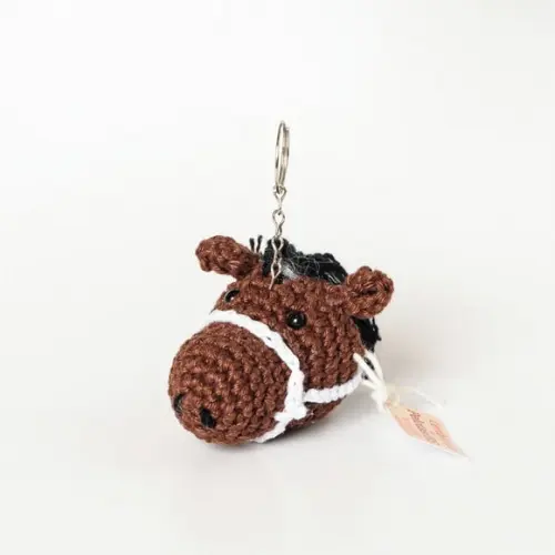 Chaveiro Cavalo em Amigurumi