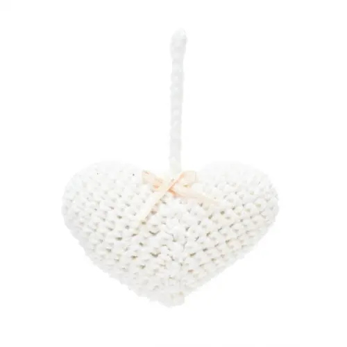Chaveiro de Coração em Amigurumi