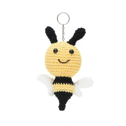 Chaveiro de Abelha em Amigurumi
