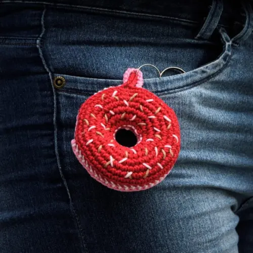 Chaveiro Donuts em Amigurumi