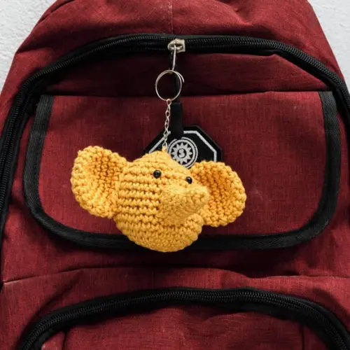 Chaveiro Elefante em Amigurumi