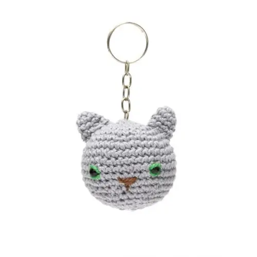 Chaveiro em Forma de Gatinhos em Amigurumi