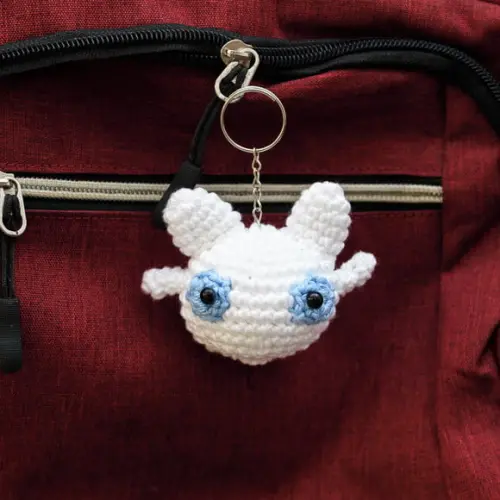 Chaveiro Fúria do Dia em Amigurumi