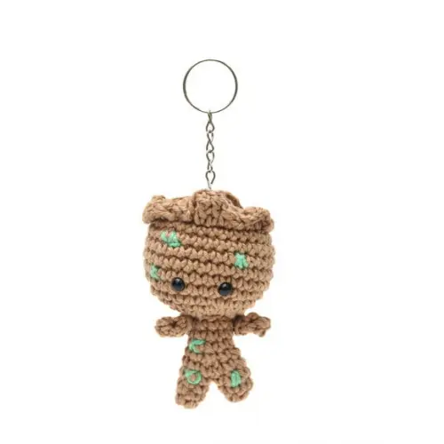 Chaveiro Groot em Amigurumi